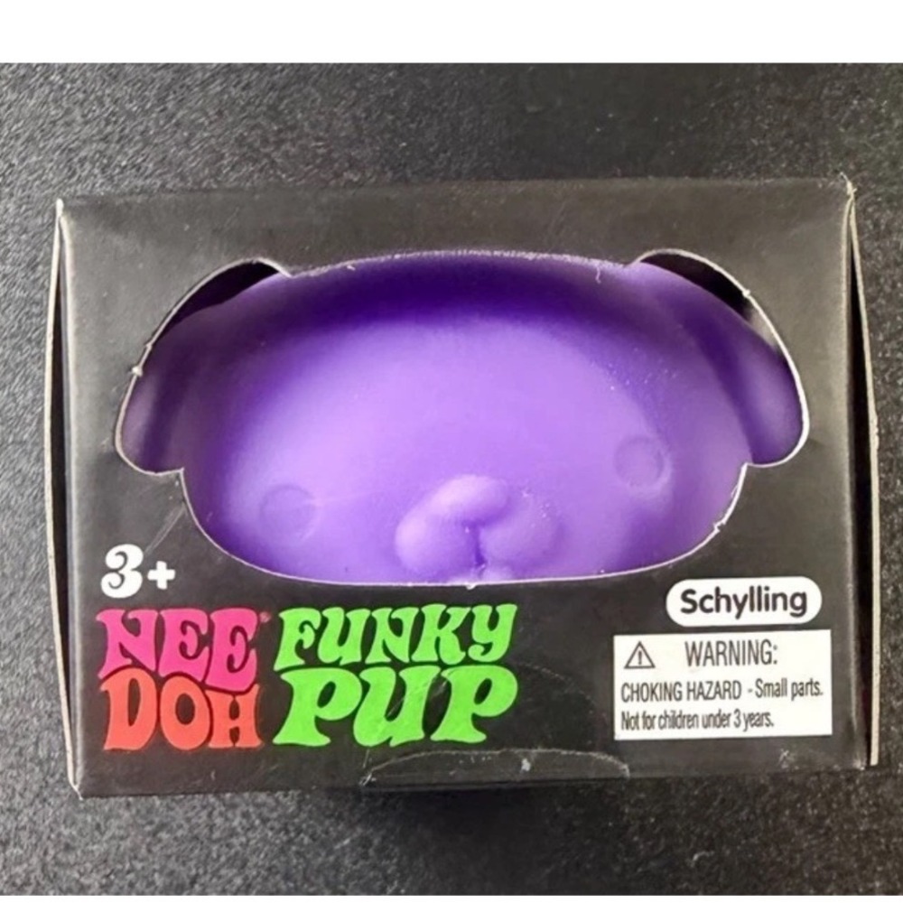 Schylling NeeDoh Funky Pup Purple Stress Ball Fidget Toy Squishy Dog J2-2